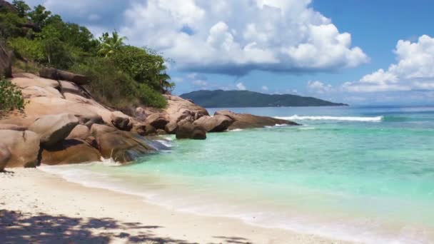 Strand der Seychellen — Stockvideo