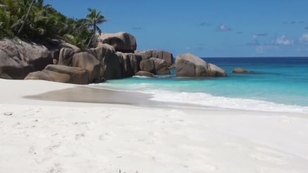 Seychellen strand — Stockvideo