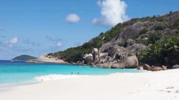 Сейшельский пляж — стоковое видео