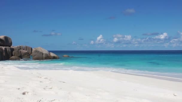 Praia das Seychelles — Vídeo de Stock