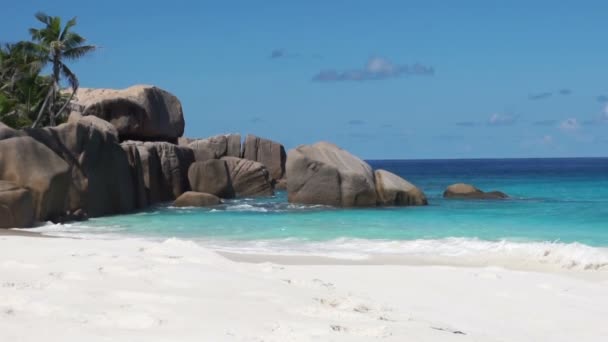 Strand der Seychellen — Stockvideo