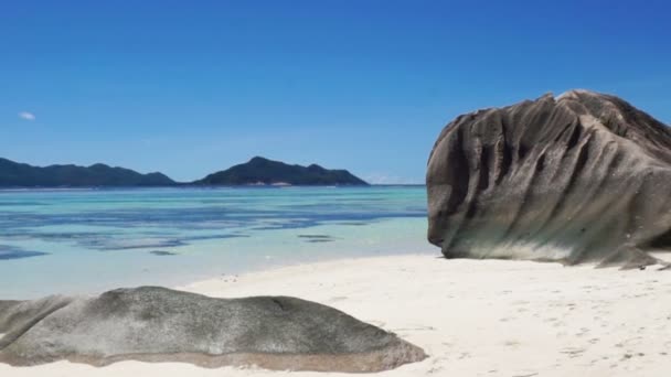 Praia das Seychelles — Vídeo de Stock