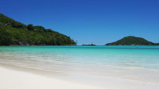 Seychellen strand — Stockvideo