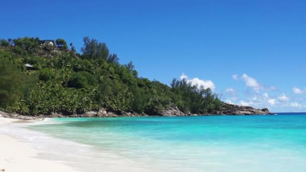 Strand der Seychellen — Stockvideo