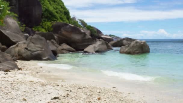 Strand der Seychellen — Stockvideo