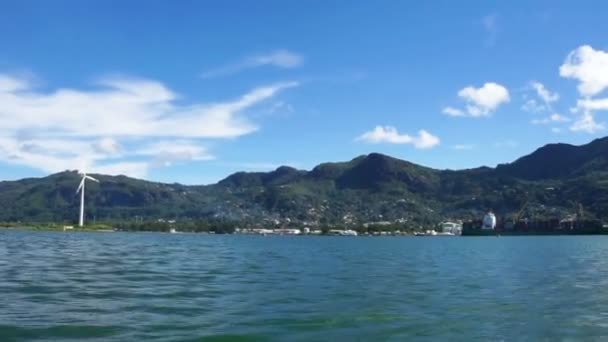 Natuurlijke kust van de Seychellen — Stockvideo