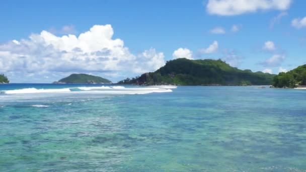 Natural seychelles coast — Stock Video