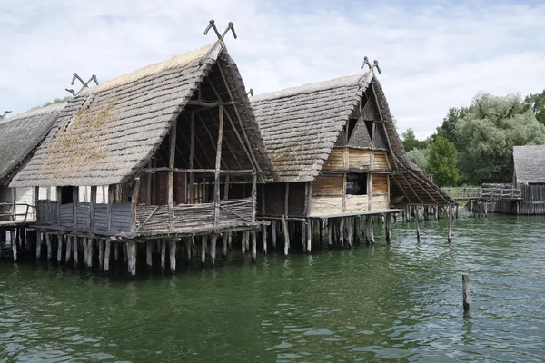 Casas de palafitas — Fotografia de Stock