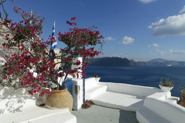 oia Köyü santorini Adası'bakış açısı