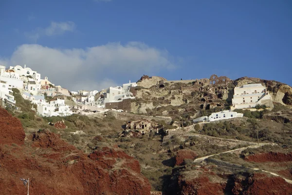 Kleines dorf ammoudi auf griechischer insel santorini — Stockfoto