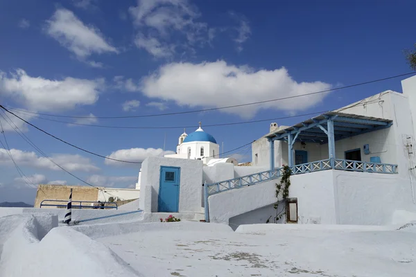 Dörr i små Grekland byn exo gonia på santorini — Stockfoto