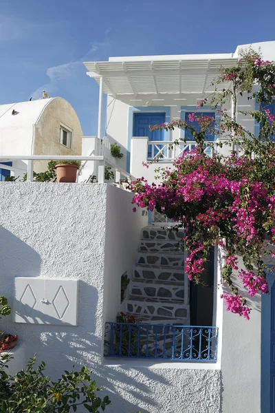 Steps and stairs in oia village on santorini island — Stock Photo, Image