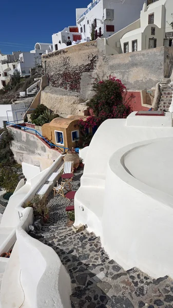 Традиційна грецька архітектура в ої на острові Санторіні — стокове фото