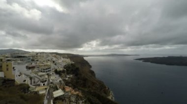 Santorini Adası Fira Köyü