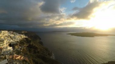 fira Santorini'de Pan zoom