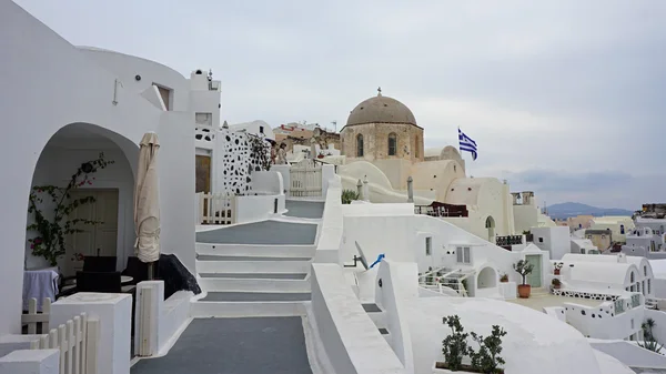 Traditional greece architecutre in oia on santorini island — Stock Photo, Image