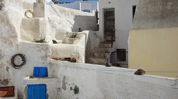Tradizionale villaggio greco exo gonia su santorini — Foto Stock