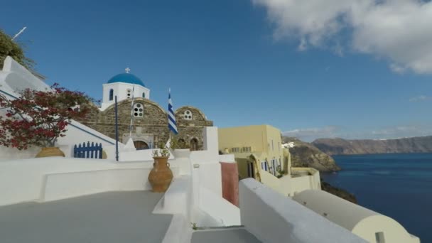 Oia dorp op het eiland santorini — Stockvideo