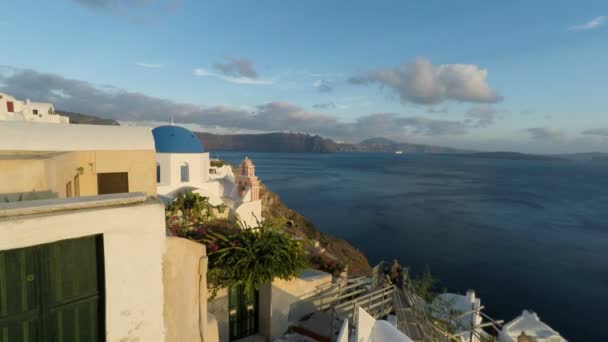 Oia aldeia em santorini — Vídeo de Stock