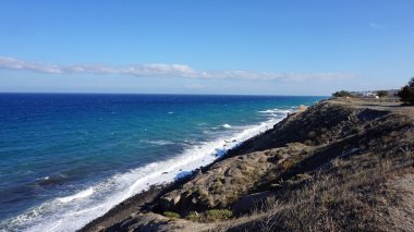 santorini Adası perissa yakınındaki Wild coast