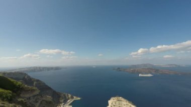 santorini Adası Yunanistan kıyıları