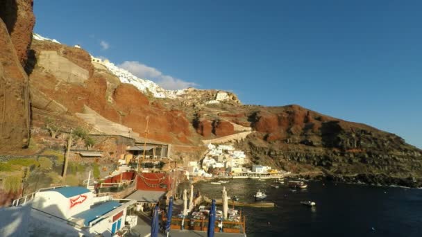 côte de l'île de Santorin en Grèce 