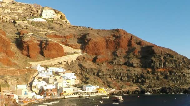 côte de l'île de Santorin en Grèce 