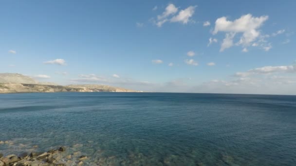 Santorini kıyıları — Stok video