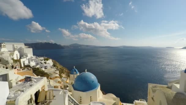 Santorini ilhade 4K — Vídeo de Stock