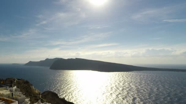 Isla de Santorini en otoño — Vídeo de stock
