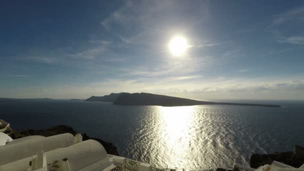 Isla de Santorini en otoño — Vídeo de stock