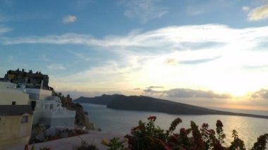 Yunanistan adası Santorini'de sonbahar