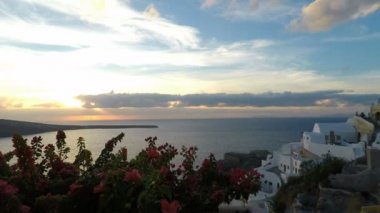 Yunanistan adası Santorini'de sonbahar
