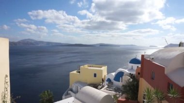 santorini oia Köyü üzerinden Pan zoom