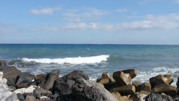 Mer Égée sur santorin — Video