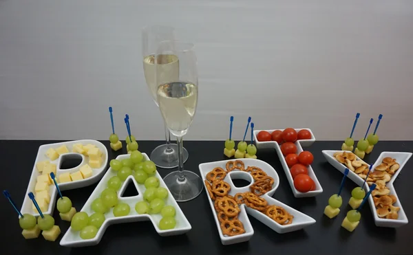 Bunte Luftschlangen-Party — Stockfoto