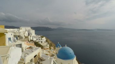 Yunanistan adası Santorini'de sonbahar