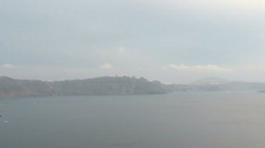 Yunanistan adası Santorini'de sonbahar