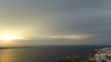 Yunanistan adası Santorini'de sonbahar