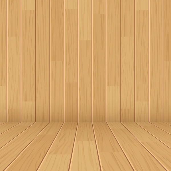 Vector textura de madera habitación vacía fondo — Vector de stock