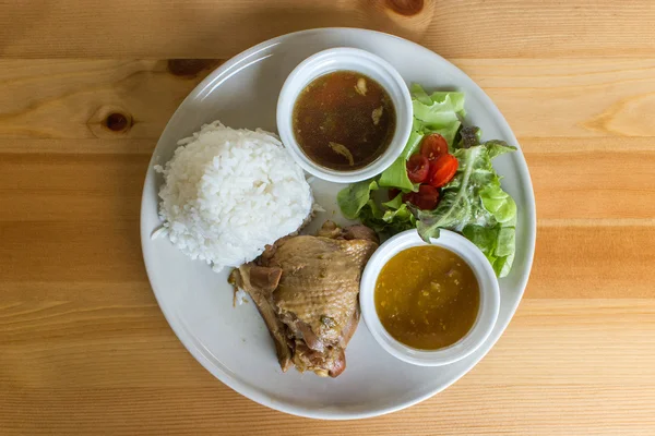 Arroz guisado frango — Fotografia de Stock