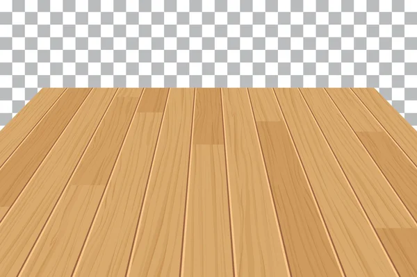 Piano tavolo in legno vettoriale su sfondo isolato — Vettoriale Stock