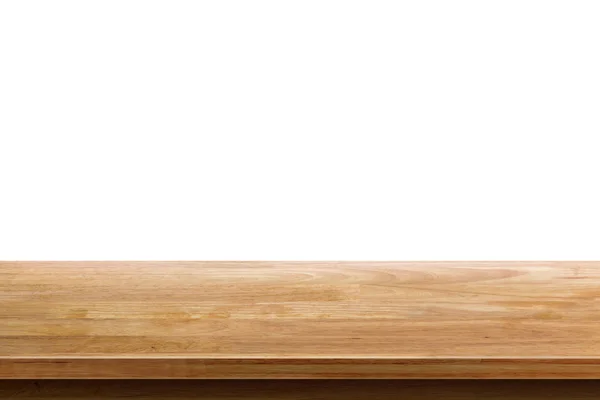 Leere Holzplatte isoliert auf weißem Hintergrund, verwendet für di — Stockfoto