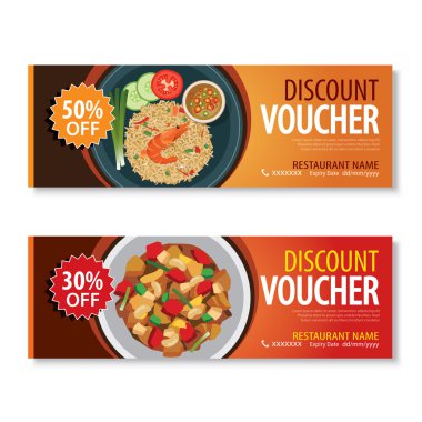 Tay gıda düz tasarım şablonuyla fiş indirim