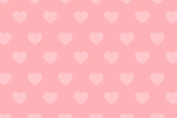 Valentines day background with hearts decor on pink.