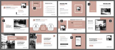 Sunum ve kaydırma şablonu. Eski bir gül pastel arka planı tasarla. Ticari yıllık rapor, el ilanı, pazarlama, broşür, reklam, broşür, modern tarz için kullan.