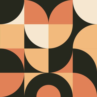 Basit şekilli geometri minimalist duvar sanatı. Poster, web pankartı, sunum, paket için soyut minimal desen tasarımı.