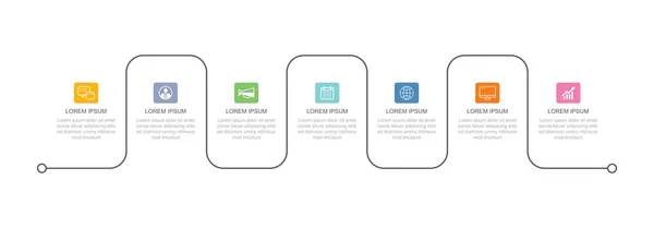 Scheda Infografica Dati Modello Indice Linea Sottile Illustrazione Vettoriale Sfondo — Vettoriale Stock