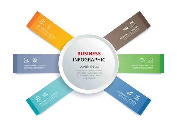 Dados Infográficos Guia Modelo Índice Papel Ilustração Vetorial Fundo Abstrato — Vetor de Stock