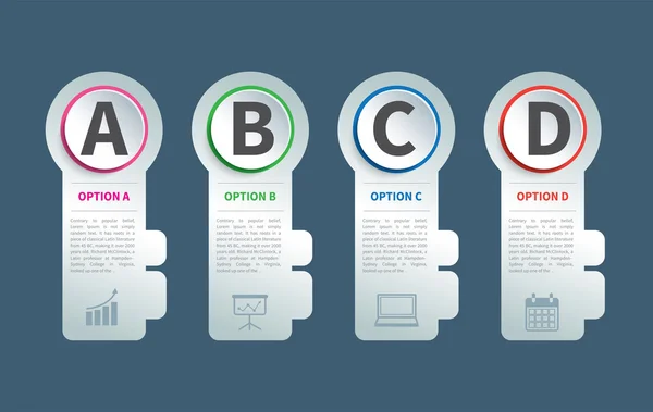 Elemento infografico aziendale — Vettoriale Stock